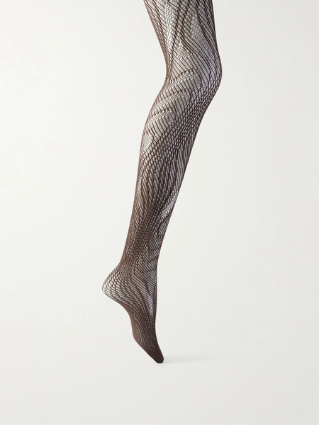  Wolford   Snake Net Econyl® Tights   Brown 