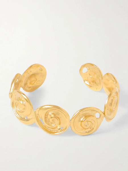  Ysso   Cote Gold Plated Cuff   One Size 