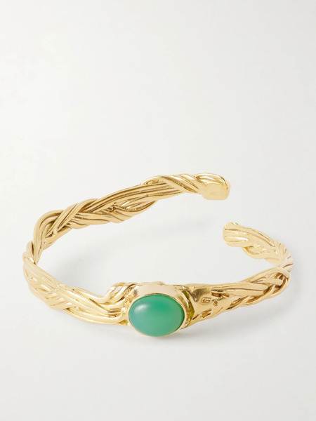  Ysso   Delphi Gold Plated Bangle   One Size 