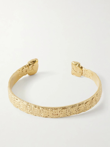  Ysso   Labyrinth Gold Plated Cuff   One Size 