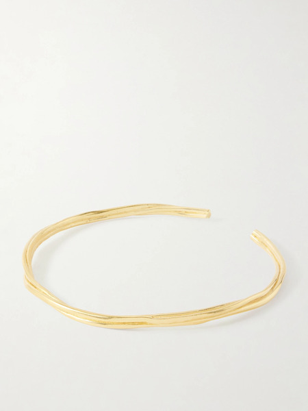  Ysso   Lydia Gold Plated Choker   One Size 