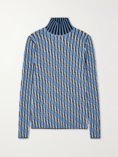  Zankov   Raven Merino Wool Jacquard Turtleneck Sweater   Multi 