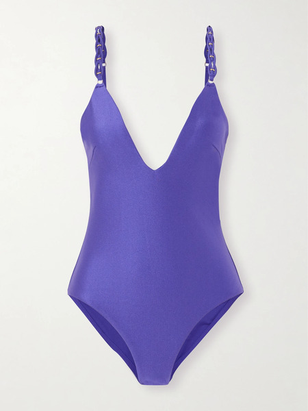  Zimmermann   Embellished Swimsuit   Blue 