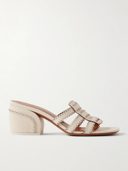  Zimmermann   Goldie Leather Mules   Cream 