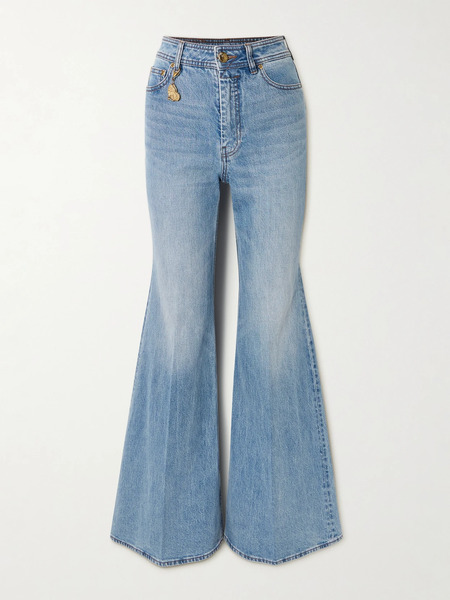  Zimmermann   High Rise Flared Jeans   Light Denim 