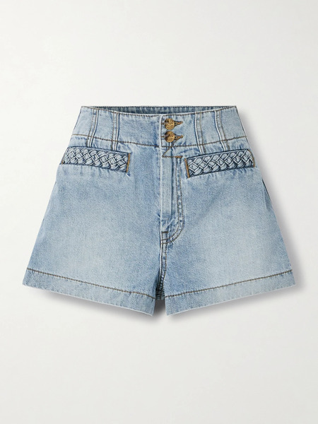  Zimmermann   Wanderlust Denim Shorts   Light Denim 