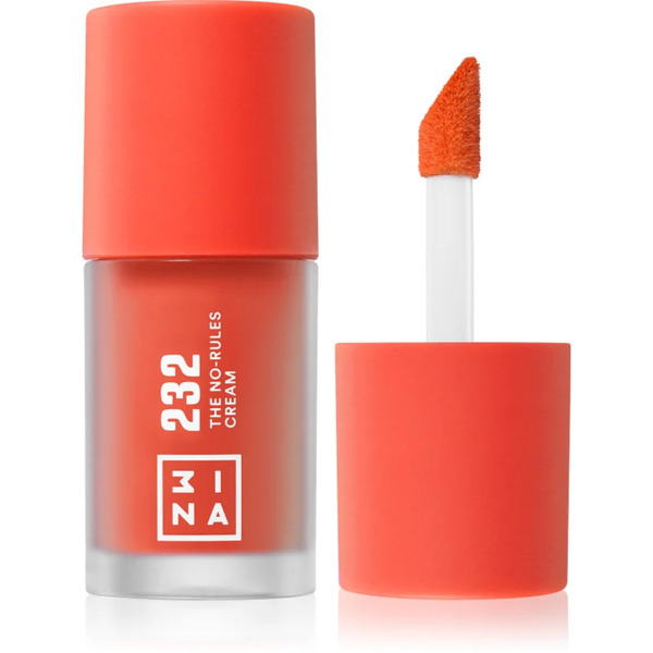  3ina The No-rules Cream Multi-purpose Makeup For Eyes, Lips And Face Shade 232 - Bright, Coral Red 8 Ml 