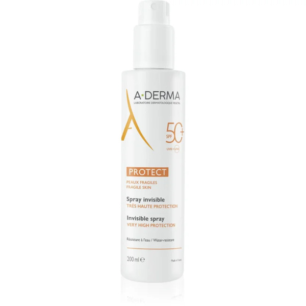  A-derma Protect Spray Protective Lotion Spray Spf 50+ 200 Ml 