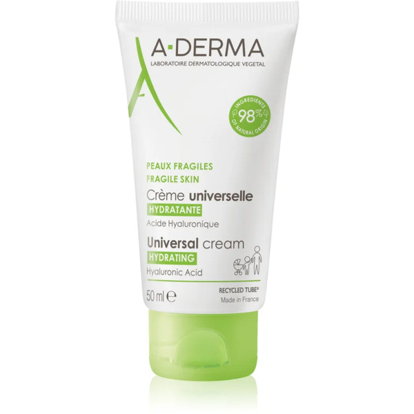  A-derma Universal Cream Universal Cream With Hyaluronic Acid 50 Ml 