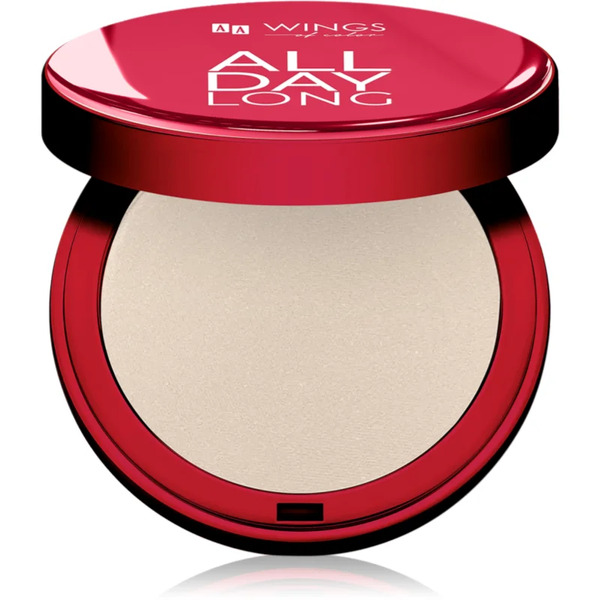  Aa Wings Of Color All Day Long Pressed Setting Powder Compact Powder With Matt Effect Shade 01 Light-natural 9 G 