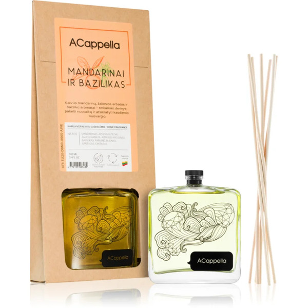  Acappella Mandarin And Basil Aroma Diffuser With Filling 100 Ml 