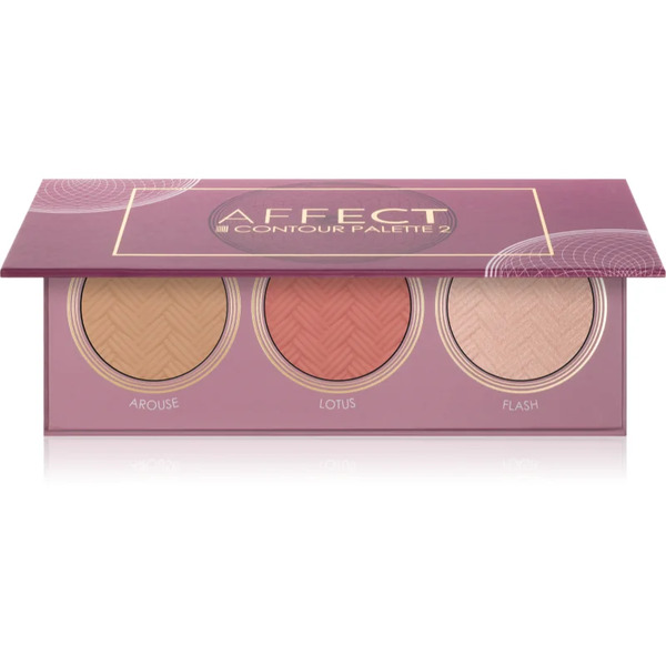  Affect Contour Palette 2 Highlighter, Bronzer And Blusher 3x5 G 