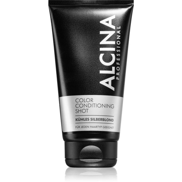  Alcina Color Conditioning Shot Silver Tinted Balm For Hair Colour Enhancement Shade Cold Silver Blond 150 Ml 