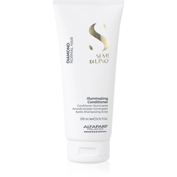  Alfaparf Milano Semi Di Lino Diamond Illuminating Brightening Conditioner For Glossy Hair And Easy Detangling 200 Ml 
