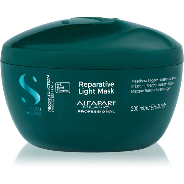  Alfaparf Milano Semi Di Lino Reconstruction Reparative Light Mask Regenerating Mask For Damaged Hair For Fine Hair 200 Ml 