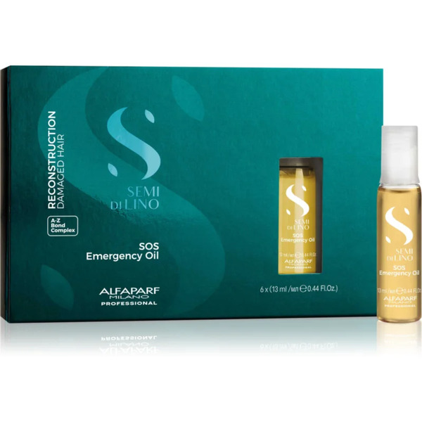  Alfaparf Milano Semi Di Lino Reconstruction Reparative Nourishing Oil For Hair Strengthening 6x13 Ml 