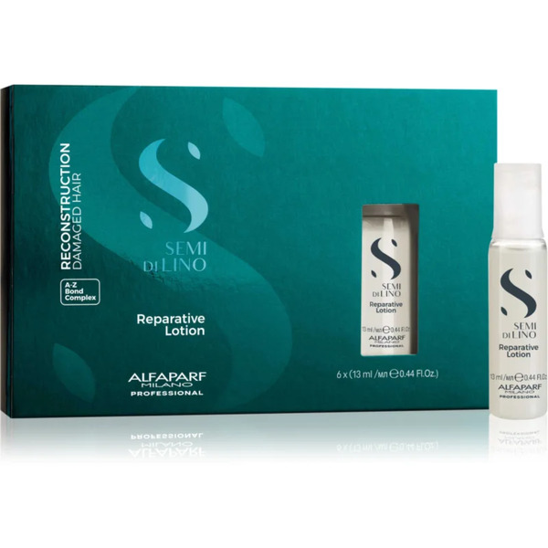  Alfaparf Milano Semi Di Lino Reconstruction Reparative Restorative Treatment For Damaged Hair 6x13 Ml 