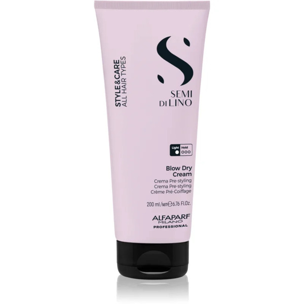  Alfaparf Milano Semi Di Lino Style&care Blow Dry Cream Protective Blow-dry Accelerator Cream For All Hair Types 200 Ml 