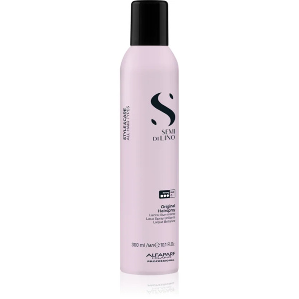  Alfaparf Milano Semi Di Lino Style&care Original Hairspray Strong Hold Hairspray For Shine For All Hair Types 300 Ml 