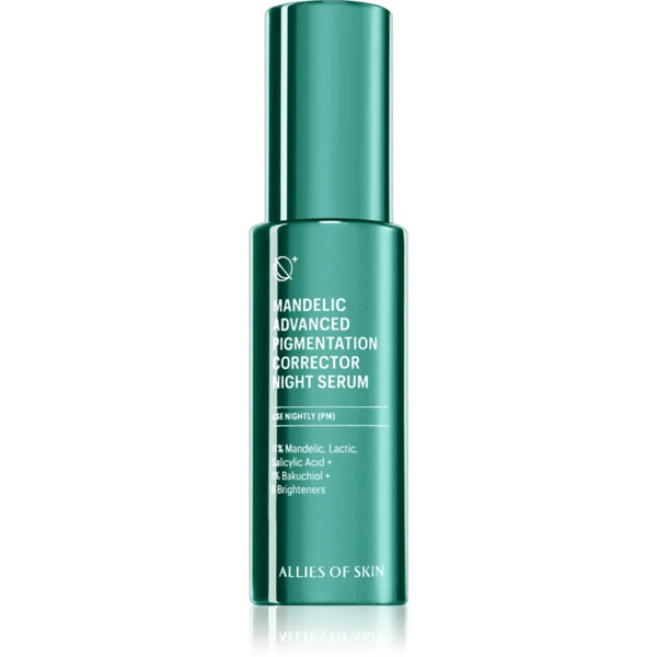  Allies Of Skin Mandelic & Peptides Advanced Pigmentation Corrector Night Serum Night Serum For An Even Skin Tone 30 Ml 