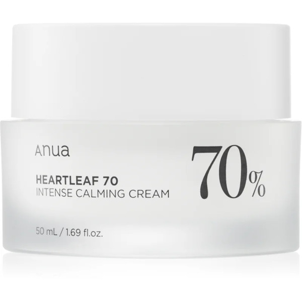  Anua Heartleaf 70% Intense Calming Cream Intensive Soothing And Protecting Cream For All Skin Types Including Sensitive 50 Ml 