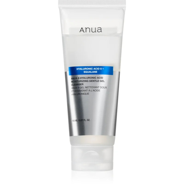  Anua Hyaluronic Acid 8 Moisturizing Gentle Gel Cleanser Moisturising Cleansing Gel With Hyaluronic Acid 150 Ml 