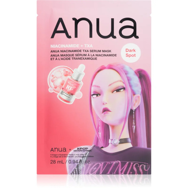  Anua K-pop Demon Hunters Niacinamide Txa Serum Mask Brightening Sheet Mask With Moisturising Effect 28 Ml 