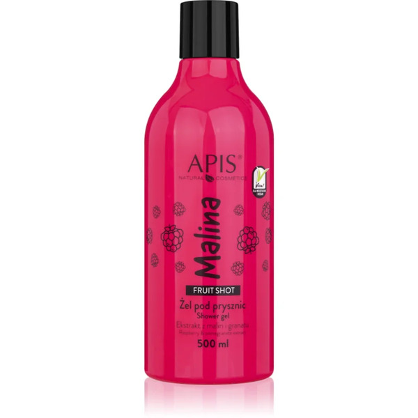  Apis Natural Cosmetics Fruit Shot Raspberry Shower Gel 500 Ml 