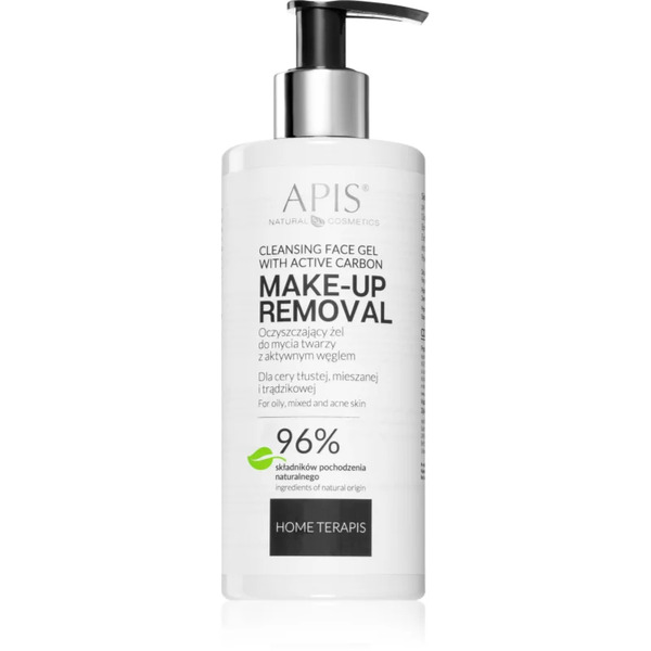  Apis Natural Cosmetics Home Terapis Cleansing Gel With Activated Charcoal For Oily And Problem Skin 300 Ml 