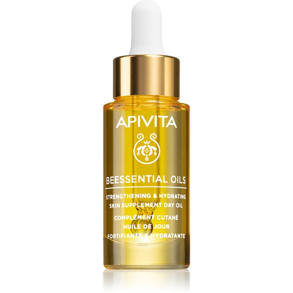  Apivita Beessential Oils Strengthening & Hydrating Day Oil Brightening Day Oil For Intensive Hydration 15 Ml 
