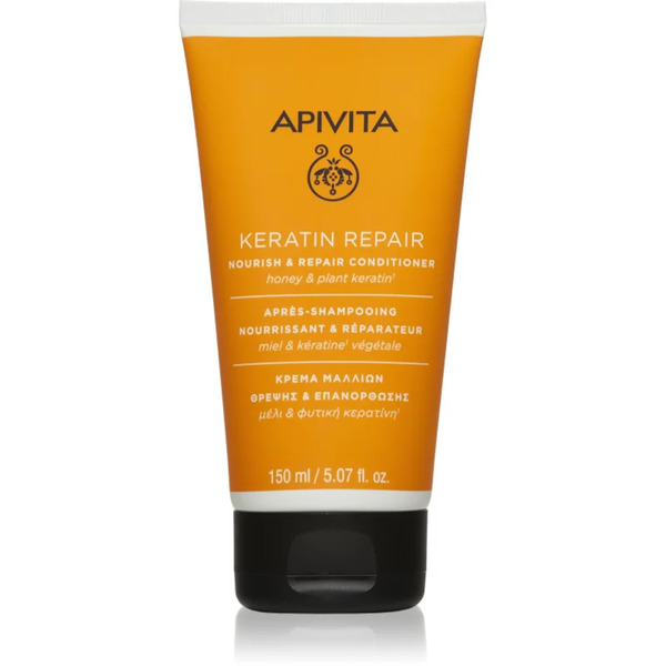  Apivita Keratin Repair Nourish Repair Conditioner Keratin Restore Conditioner For Dry And Damaged Hair 150 Ml 