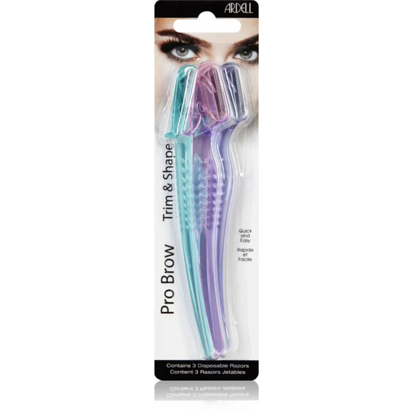  Ardell Brow Trim And Shape Razor For Eyebrows 3 Pc 