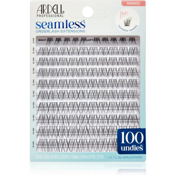  Ardell Seamless Underlash Extensions Stick-on Cluster Lashes Naked 100 Pc 