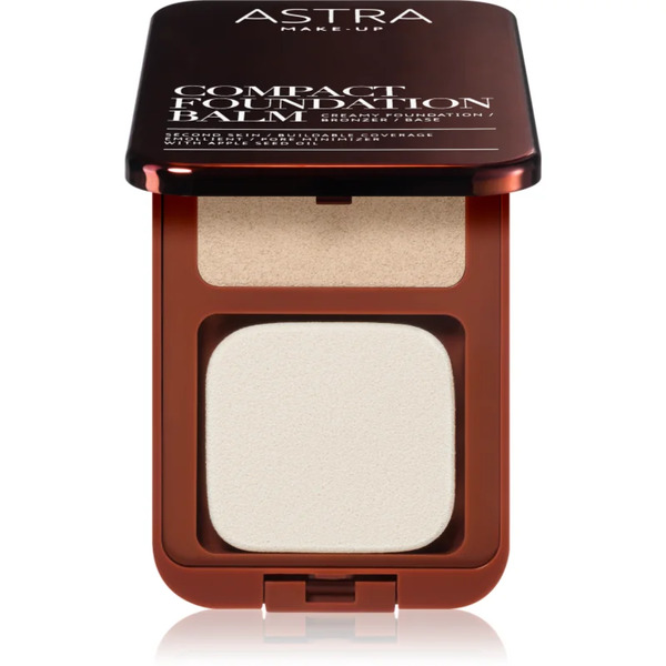  Astra Make-up Compact Foundation Balm Compact Cream Foundation Shade 01 Fair 7.5 G 
