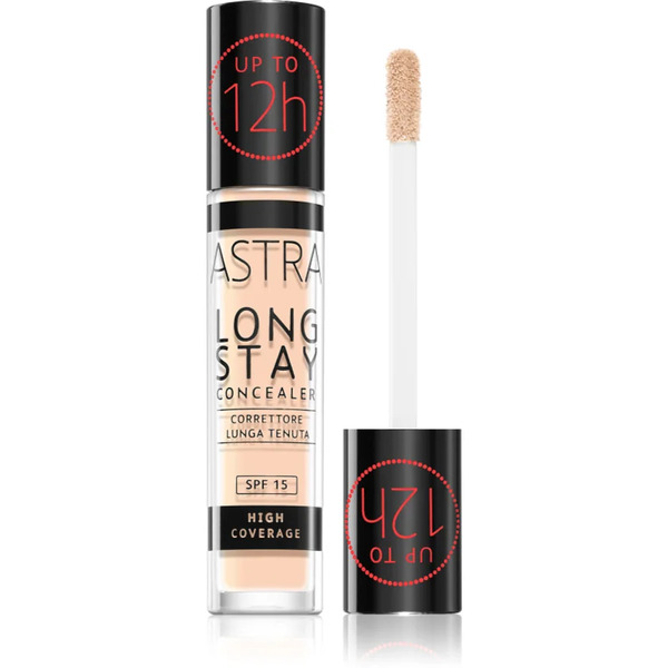  Astra Make-up Long Stay High Coverage Concealer Spf 15 Shade 001c Ivory 4,5 Ml 