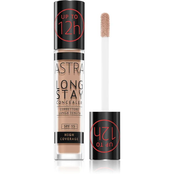 Astra Make-up Long Stay High Coverage Concealer Spf 15 Shade 4,5w Peach 4,5 Ml 