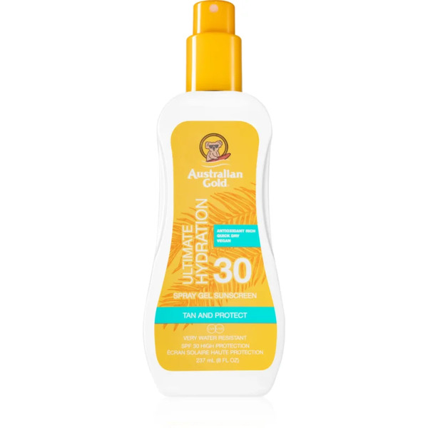  Australian Gold Spray Gel Sunscreen Protective Spray Spf 30 237 Ml 