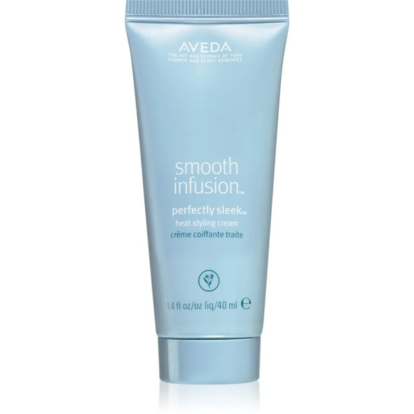  Aveda Smooth Infusion™ Perfectly Sleek™ Heat Styling Cream Smoothing Thermo-protective Cream For Unruly Hair To Treat Frizz 40 Ml 