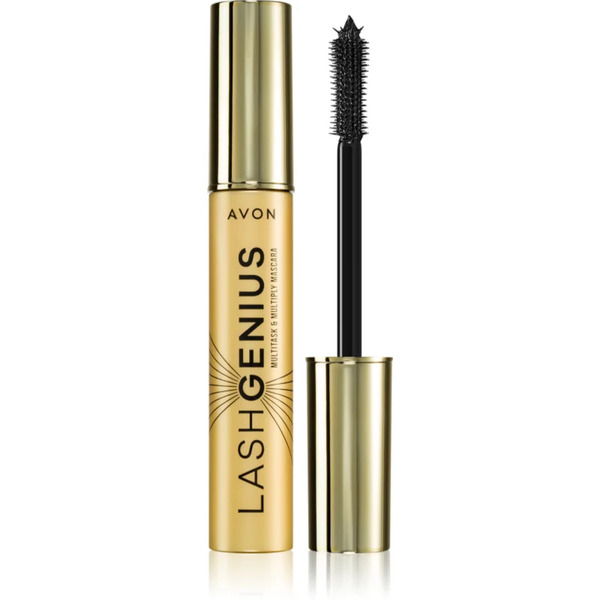  Avon Lash Genius Multitask & Multiply Volume, Curl And Definition Mascara 5-in-1 Shade Blackest Black 10 Ml 
