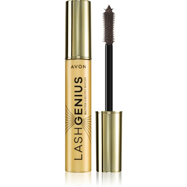  Avon Lash Genius Multitask & Multiply Volume, Curl And Definition Mascara 5-in-1 Shade Brown Black 10 Ml 