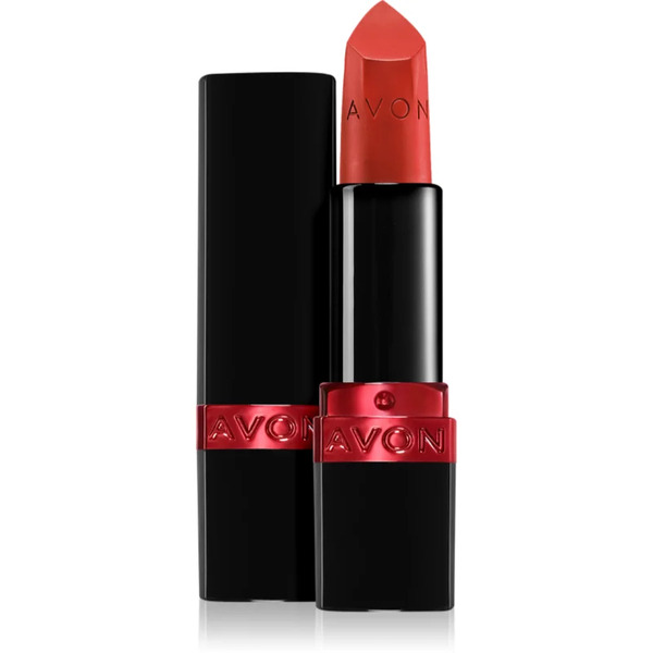  Avon Ultra Matte Moisturising Matt Lipstick Shade Fiercely Reda 3.6 G 