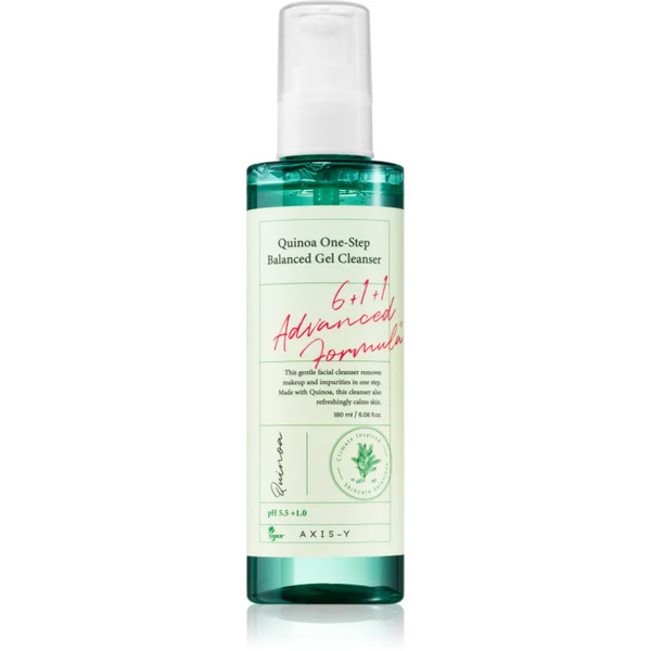  Axis-y 6+1+1 Advanced Formula Quinoa One-step Balanced Gel Cleanser Gel Makeup Remover And Cleanser For Sensitive Skin 180 Ml 