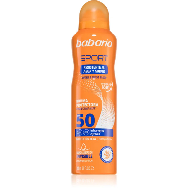  Babaria Sport Protective Sunscreen Spray Spf 50 200 Ml 