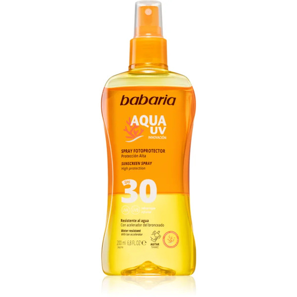  Babaria Sun Aqua Uv Sunscreen Spray Spf 30 200 Ml 