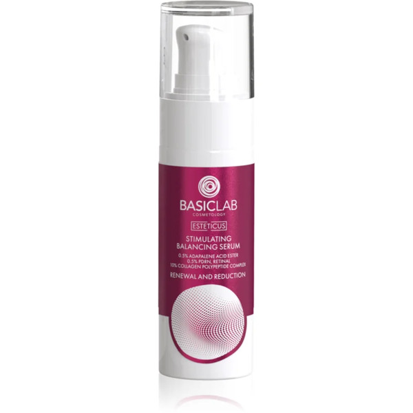  Basiclab Cosmetology Esteticus Stimulating Serum For An Even Skin Tone 0.5% Adapalene Acid Ester, 10% Collagen Polypeptide Complex, 0.5% Pdrn 30 Ml 