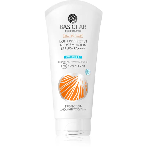  Basiclab Dermocosmetics Protecticus Moisturising Body And Face Emulsion Spf 50+ Waterproof 100 Ml 