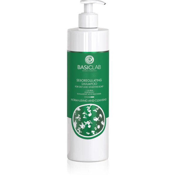  Basiclab Dermocosmetics Trichologis Purifying Shampoo To Regulate Sebum 300 Ml 