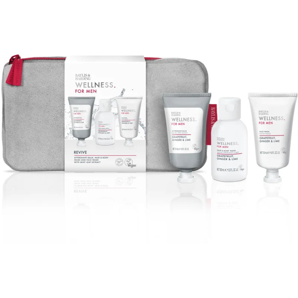  Baylis & Harding Wellness. For Men. Revive Gift Set For Body And Face For Men Grapefruit, Ginger & Lime 