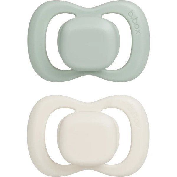  B.box Silicone 0-6m Dummy Sage/vanilla 2 Pc 