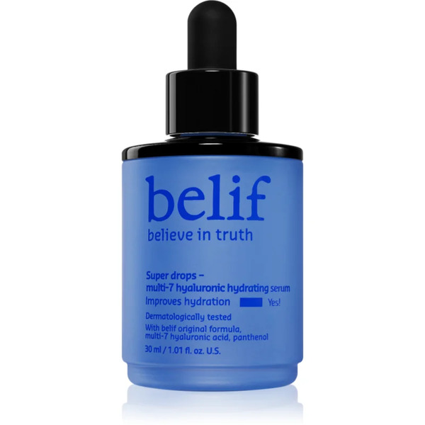  Belif Super Drops Multi-7 Hyaluronic Hydrating Serum Deeply Nourishing And Moisturising Serum With Firming Effect 30 Ml 